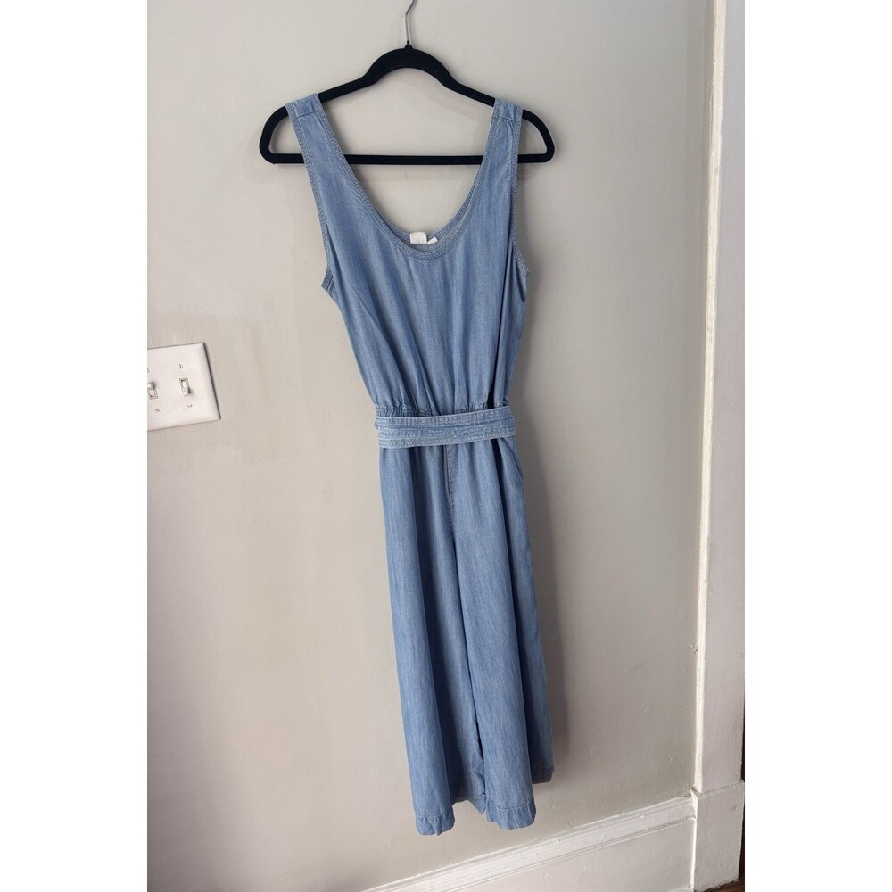 Gap Size S Womens Blue Denim Light Weight Colette Summer Jumpsuit